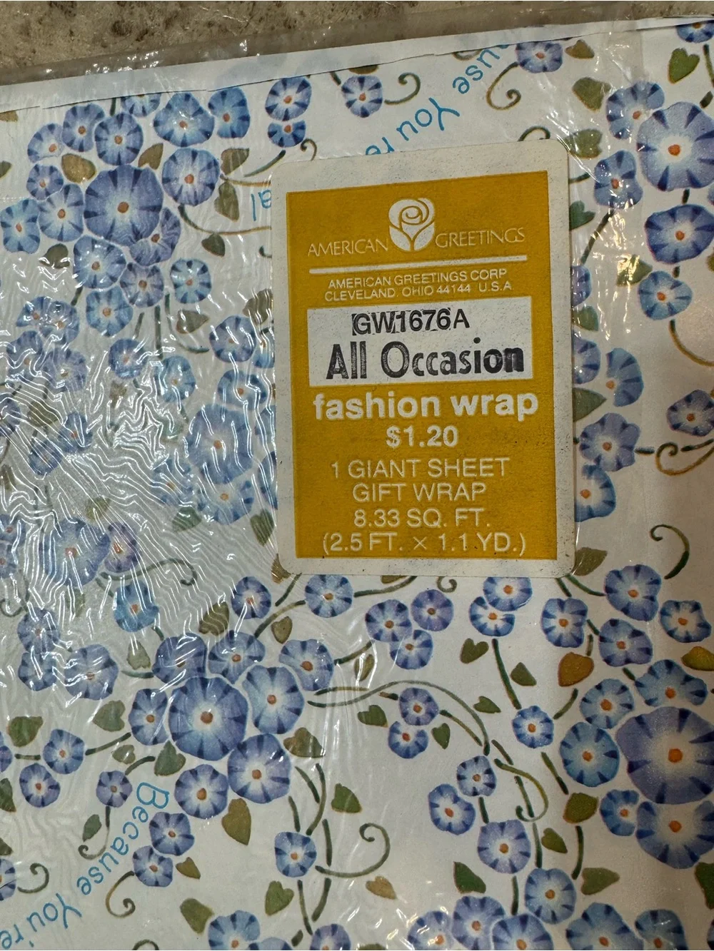 5 Vintage Wrapping Paper Sheets Lot 1980’s/90’s